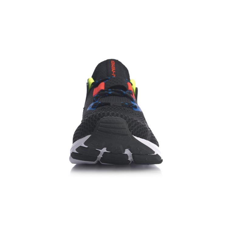 Li Ning Мафия Модные Нескользящие, Дышащие, Легкие Низкие Повседневные Кроссовки Мужские Черно-Красные AGLQ025-4