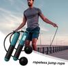 Anti-Skid Ropeless Jump Rope Cordless Digital Skip Rope Counting Skipping Rope  Fitness Accessories