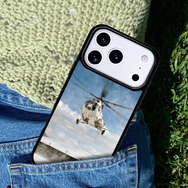 Чехол для мобильного телефона Ми-24 «Крокодил» Совместим с iPhone 17 16 15 14 13 12 11 Pro Max 17 Air