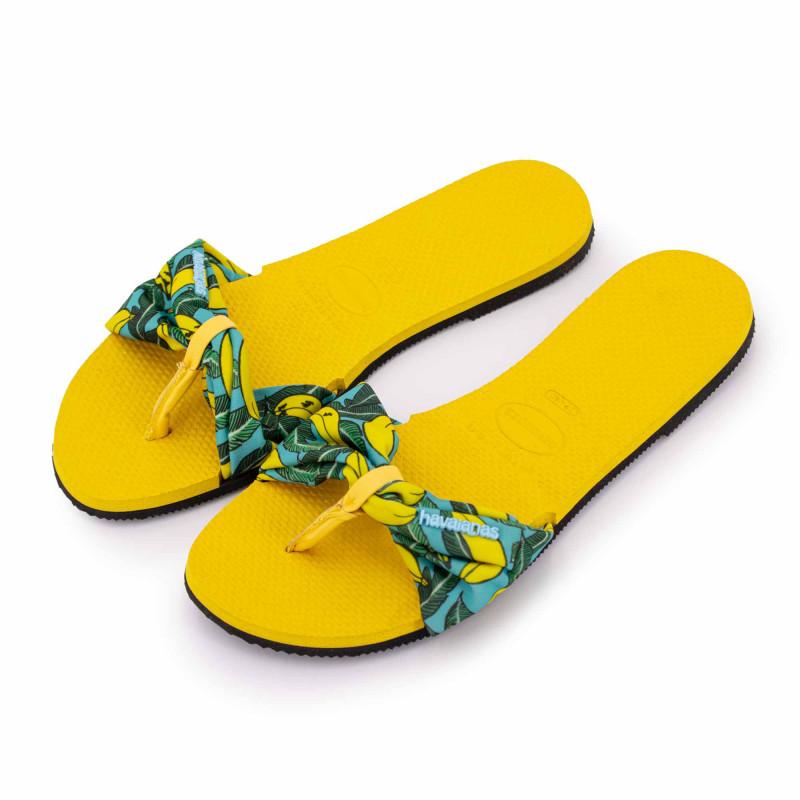 Мюли из ткани с принтом банана Женский HAVAIANAS