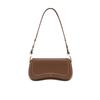 Women's Soft Structured Crossbody Bag - Vintage-Inspired Adjustable Shoulder Bag with Curved Silhouette for Casual Retro Outfits
