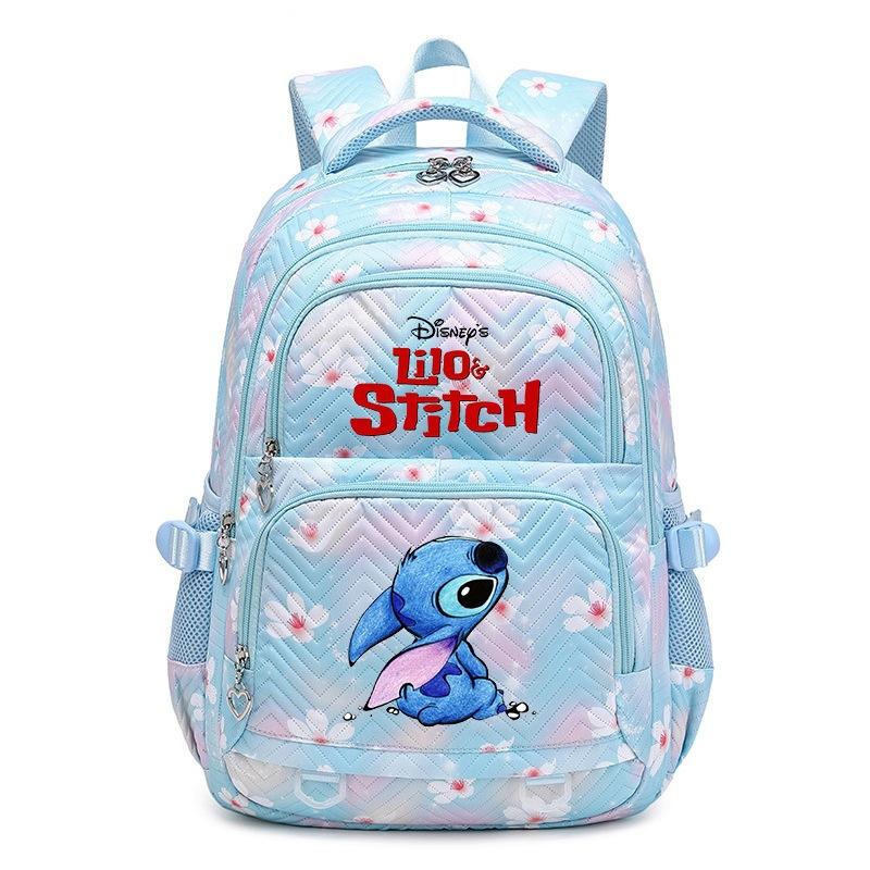 New Stitch Backpack for Girls Kids Elementary School Bag Large Capacity Korean Style Colorful Bookbag