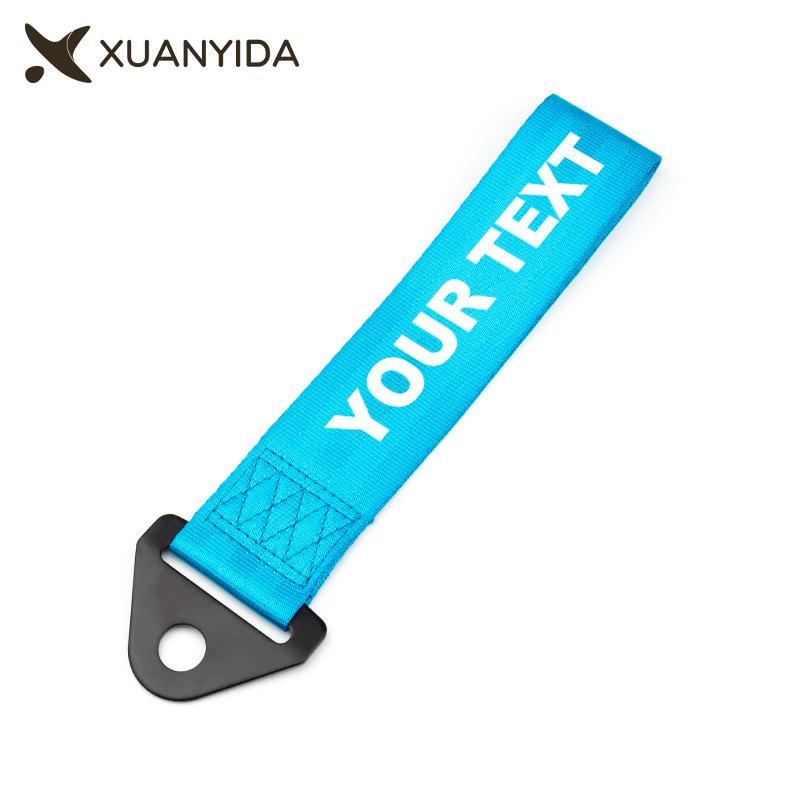 Custom Tow Strap Personalised Customized Your Text Logo Tow Rope Ribbon Auto Car Accessories Trailer Ropes Bumper Towing Strap