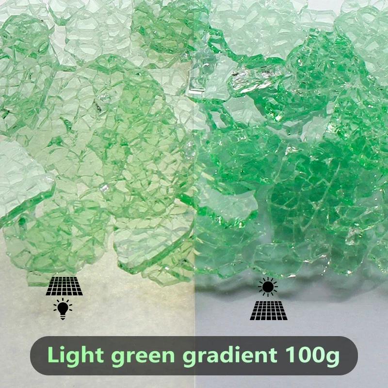 Красочные осколки льда, хрустальная мозаика, сделай сам, креативное ручное мозаичное искусство, цветное закаленное стекло, прозрачные частицы, 100 г