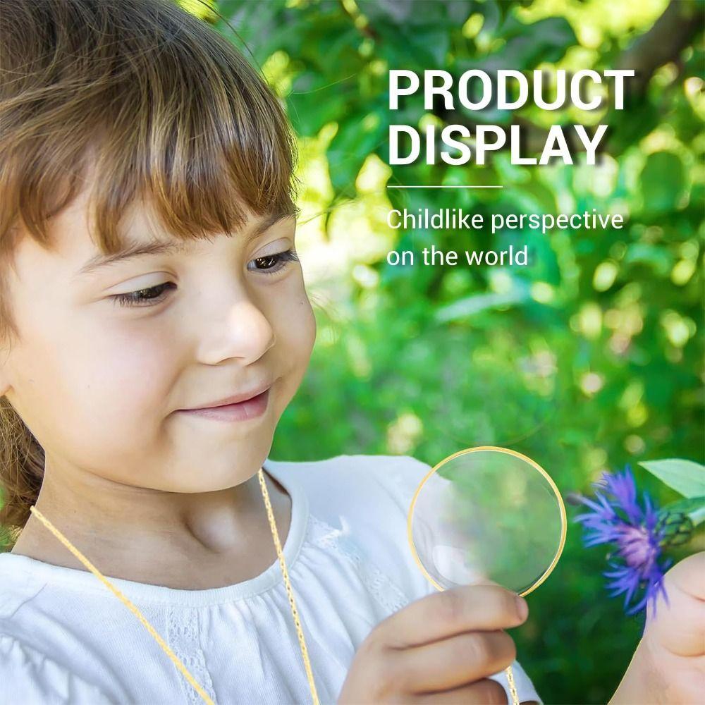 Подвеска-лупа, кулон, подарок, оптическая лупа, ожерелье, для пожилых