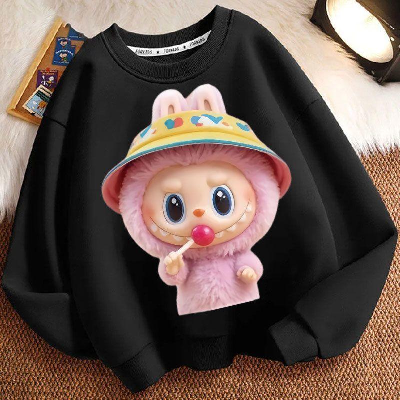 Детские модные и милые толстовки, повседневные толстовки с длинным рукавом для мальчиков и девочек на весну и осень