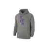 Nike Kings Dynasty Text Logo Print Hoodie Long Sleeve Athletic Sweatshirt Men Tops Gray CU2936-063