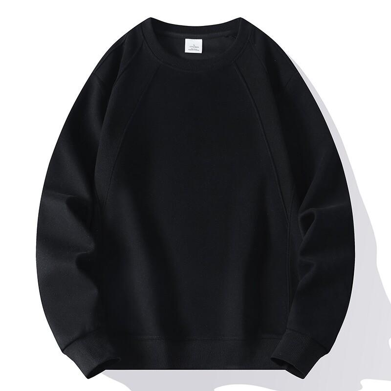 Men's Round Neck Sweater Loose Spring Leisure Sports Shirt Youth Simple Pullover Long Sleeve T-shirt