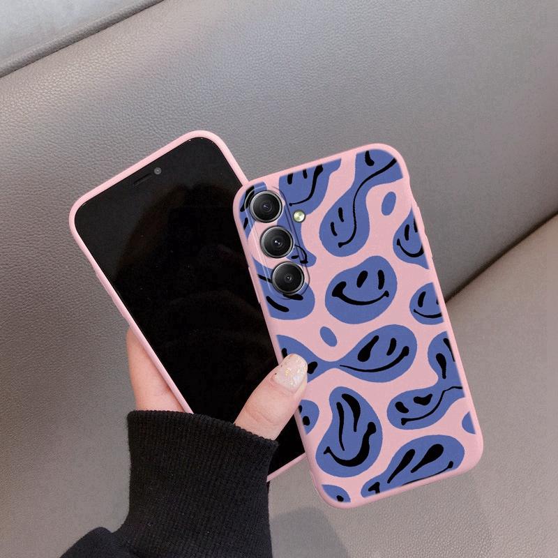 Мягкий силиконовый чехол с забавным лицом для Xiaomi Redmi Note 13 Pro 13C 14T 15 Samsung A55 A35 M34 M35 S24 S25 Huawei Honor 200 iPhone Realme противоударный чехол