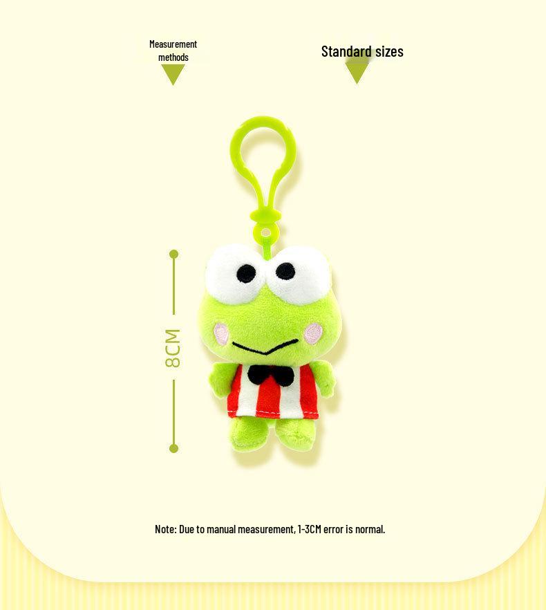 Оригинальный плюшевый рюкзак-подвеска Sanrio Keroppi и брелок