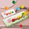 Children's Early Education Caterpillar Clip Bead Ball Test Tube Toy Baby Logic Focus Training Tool for Educational Developmen
