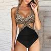 Цельный купальник женский пуш-ап купальный костюм купальный костюм халтер пляжная одежда монокини XL вырез цельный купальник женский