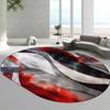 Современный овальный ковер с абстракцией, большой декоративный коврик для гостиной, диван, комфортный нескользящий коврик для спальни, моющийся коврик для гостиной