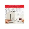 Grille-pain moulinex soleil 850w 2 fentes - ivoire - 7 niveaux de dorage