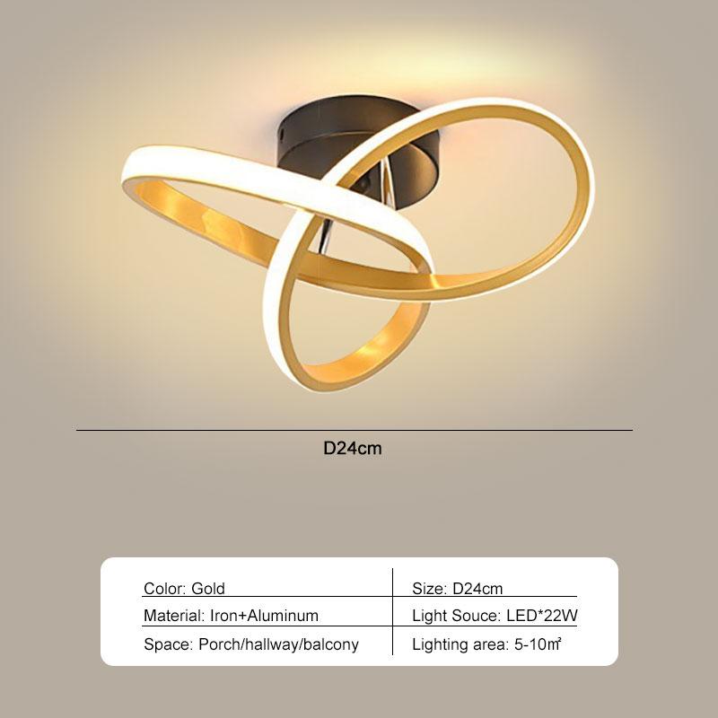 Скандинавские внутренние светодиодные потолочные светильники для коридора, балкона, прохода, черно-белые светодиодные потолочные светильники, лампы внутреннего освещения AC85-265V