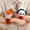 Cute Cute Animal Flipped Fox Turned Into Puppy Dog Snapping Circle Plush Toy Panda Bracelet Doll