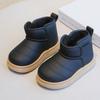 Детские зимние ботинки 2025 года, новые зимние короткие ботинки для мальчиков, утепленные и утолщенные, хлопковые ботинки для девочек, теплая детская хлопковая обувь