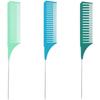 3Pcs Highlighting Combs Rat Tail Combs Salon Hairdressing Combs for Women and Men