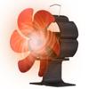 6 Blade Heat Powered Stove Fan with Carrying Handle and Overheating Protection Portable Heat Fan