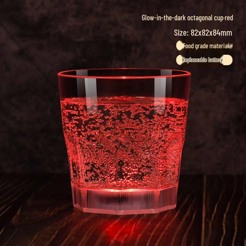 Светодиодный бокал для шампанского из пищевого пластика - Оригинальная атмосфера, свадебный банкет, винный бокал