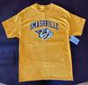 SMASHVILLE Nashville Predators SS Футболка NHL Оригинальная Большая 100% Хлопок Унисекс Футболка