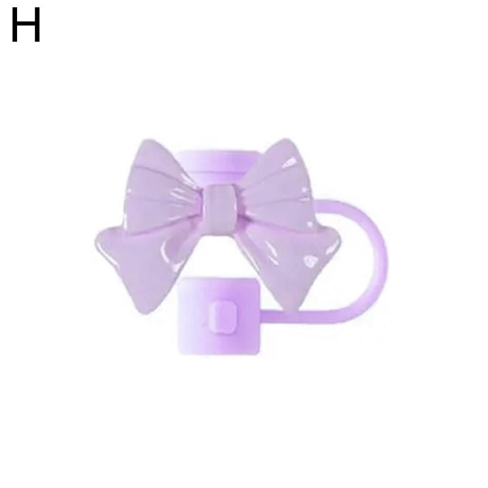 Bow Straw Cap Covers Toppers Silicone Straw Covers Cap Accessories For Stanley Cups 30&40 Oz Tumbler Dust Proof Plugs Protector