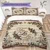 North Pole Delivery Pattern Bedding uilt Set uilt Cover Pillowcase Home Decoration Birthday Gift (1 * duvet cover + 2 * pillowcase without core)_XIA