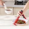 Anti-Scald Dish Clip 3-in-1 Multi-Functional Hot Plate Gripper Bowl Plate Clamp Bottle Opener Heat Resistant Silicone Kitchen Tool with Non-Slip Grip