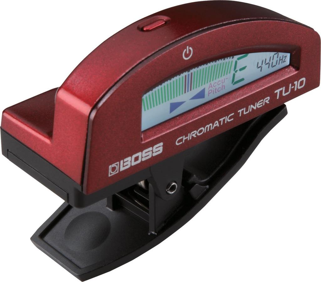 BOSS Tuner Red Clip-on TU-10-RD