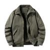 Plush Jacket Men's Autumn and Winter Pure Cotton Washed Thickened Cotton Jacket Outdoor Flight Jacket