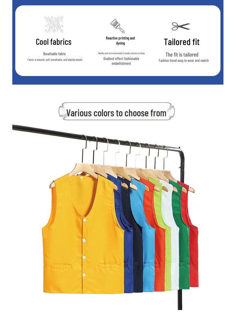 Красный жилет волонтера на заказ с логотипом для взрослых и детей – Идеально подходит для мероприятий и общественной работы