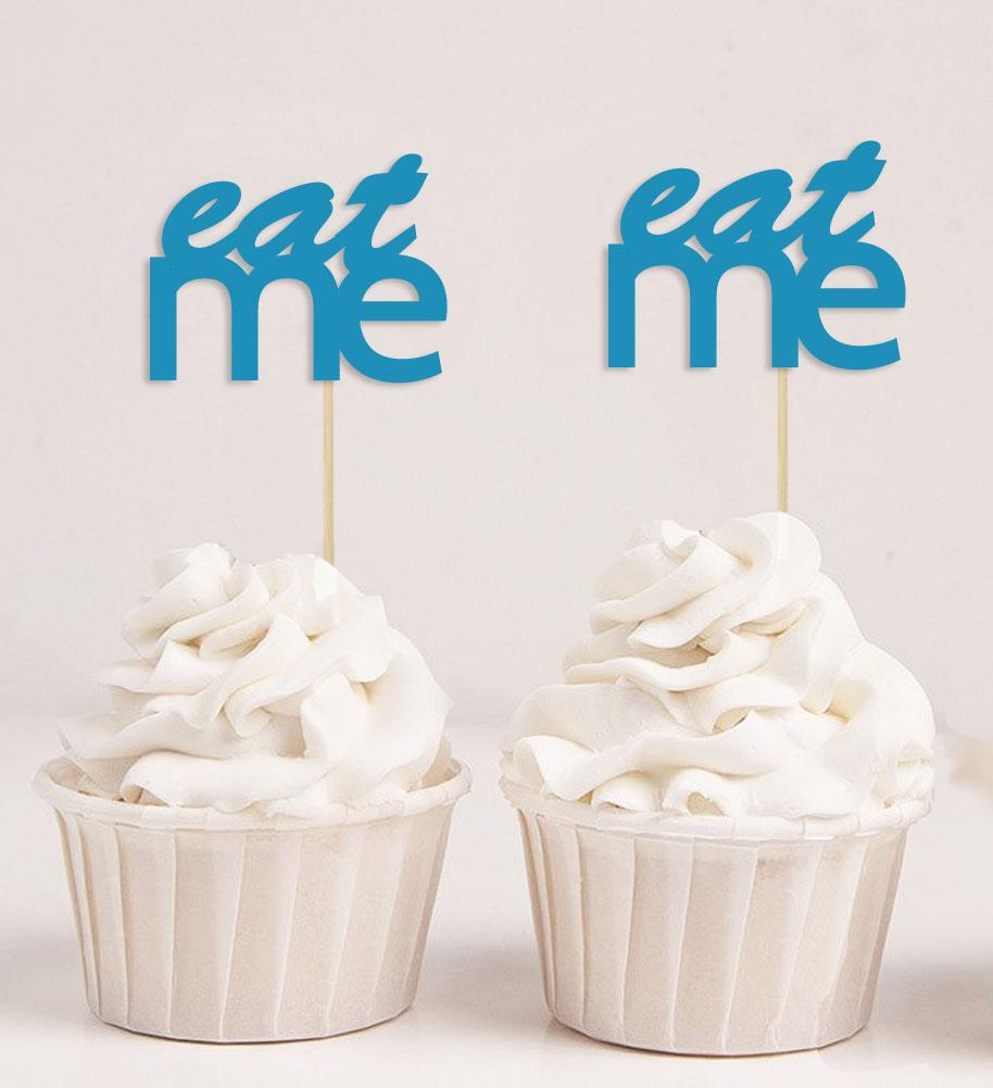 Дарлинг Сувенир| Съешь меня свадебные украшения для кексов | Выбор украшений для десерта для вечеринки в честь рождения ребенка - упаковка