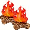 1/2 надувной реквизит для костра, украшение для вечеринки у костра, украшение для вечеринки у костра, искусственное пламя для кемпинга в помещении