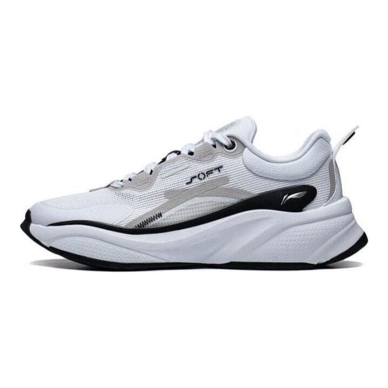 Кроссовки мужские Li Ning Soft Non-Slip Wear-Stick Low-Top для бега, стандартные, белые AGLT051-1