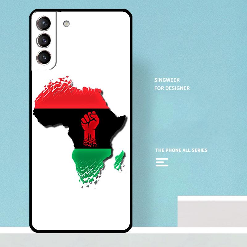 Africa Map Case For Samsung Galaxy S25 Ultra S20 S21 S22 S23 S24 Plus S9 S10 S24 FE S25 FE Phone Cover