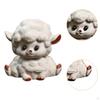 Purple Clay Tea Pet Small Sheep Statue Decoration Gift Miniature Figurine for