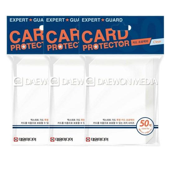 Yu-Gi-Oh Double Protector Expert Guard Sleeve Large Clear 70 Piece 3 Piece Set, popular Korean game