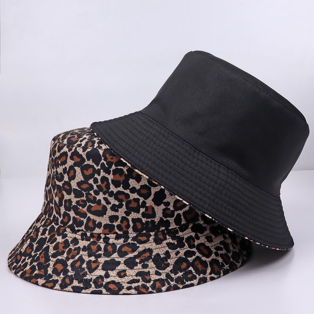 New European and American fashion retro pattern printed bucket hat women's outdoor travel sun hat double-sided can wear pot hat men