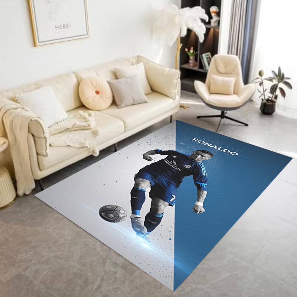 Soccer Player Celebration Area Rug Suitable for Bedrooms Playrooms Outdoor Hallway Anti-slip Rug Anime Office Decor Birthday/Christmas Gift