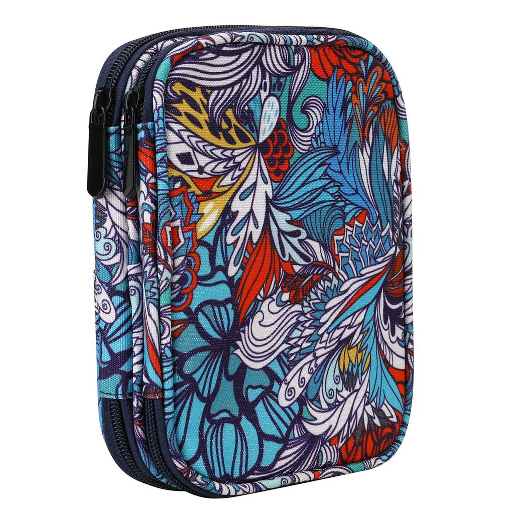 Двухслойная сумка на молнии для вязальных инструментов