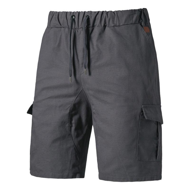 Летние шорты-карго, мужские военные тактические карманы с клапанами, бермуды для бега, свободные рабочие повседневные короткие мужские зеленые шорты для фитнеса