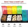 Extra Large Pill Organizer 2 Times a Day, Weekly XL AM PM Pill Case, 7 Day Pill Box Twice a Day(Rainbow)