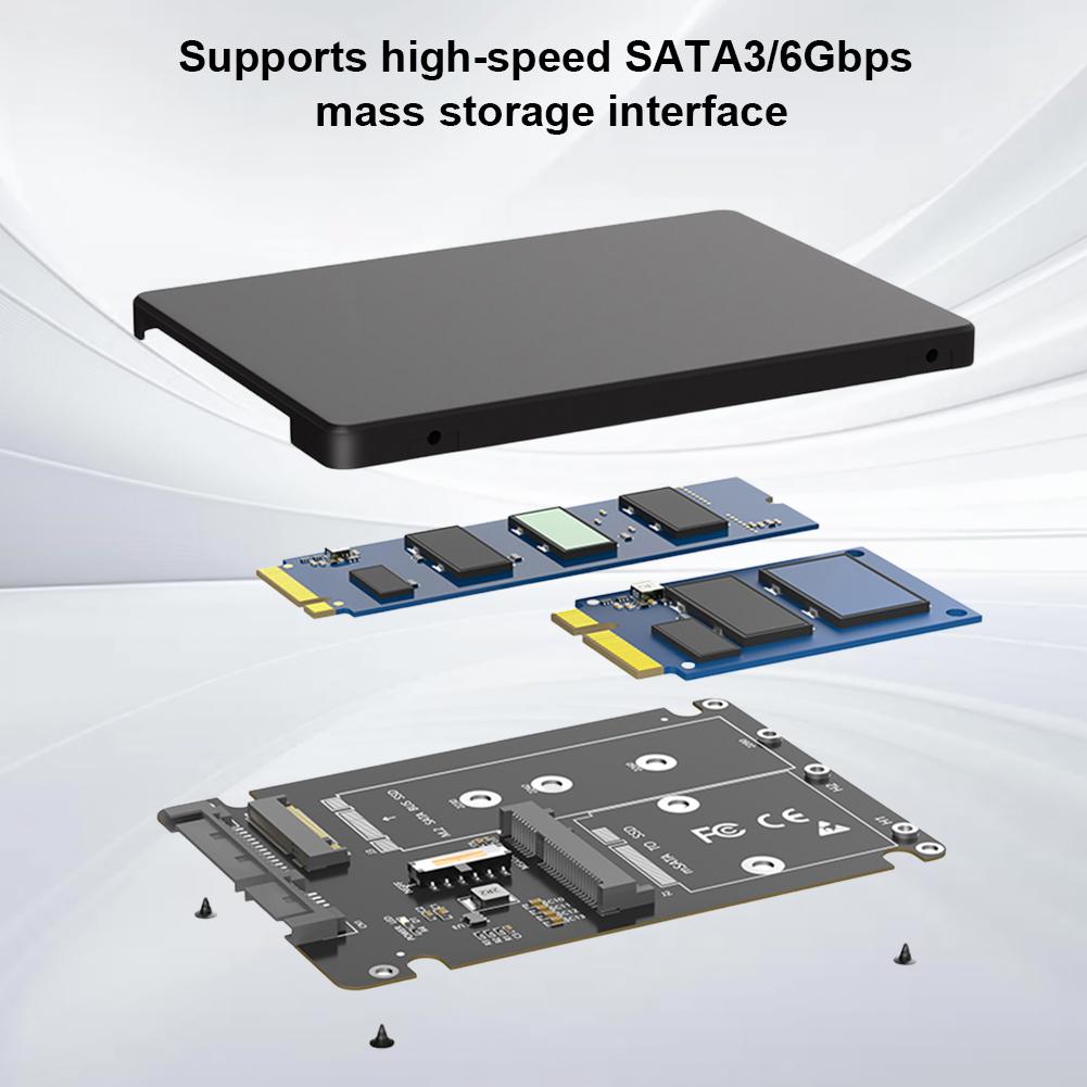 Внешний корпус для SSD M.2 NGFF B-key и MSATA на SATA 3.0, 6 Гбит/с, конвертер SSD NGFF, корпус для SSD, поддержка SSD 2230 2242 2260 2280