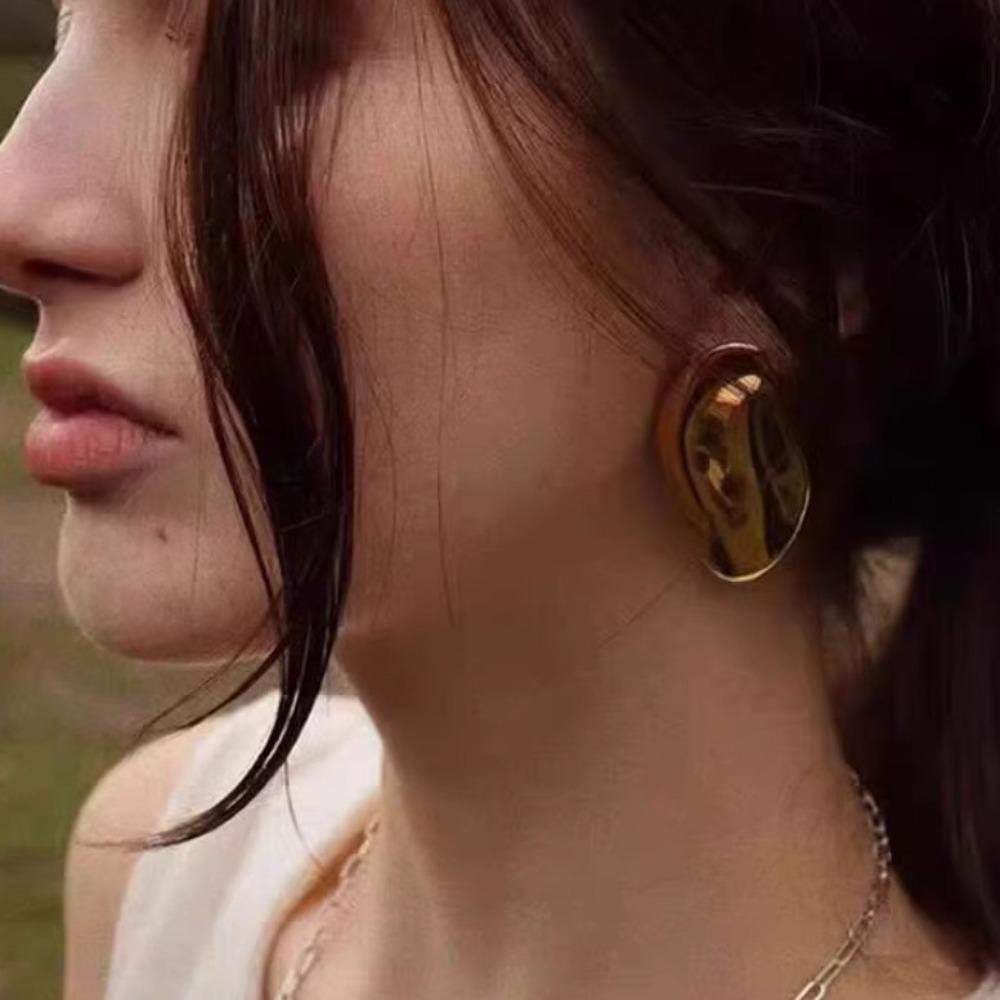 Европейско-американский стиль Геометрические Неправильной формы Серьги-гвоздики Винтажный Шик Металлические серьги Вечеринка