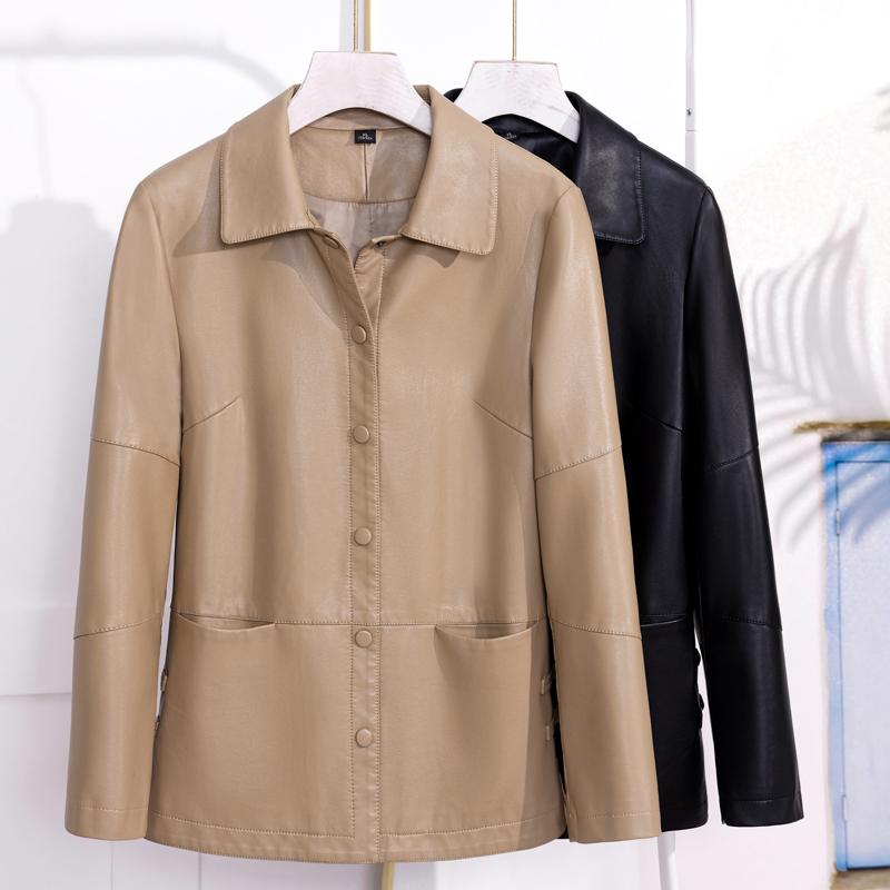 Элегантное пальто из искусственной овчины для женщин, верхняя одежда, куртки из искусственной кожи, женский топ