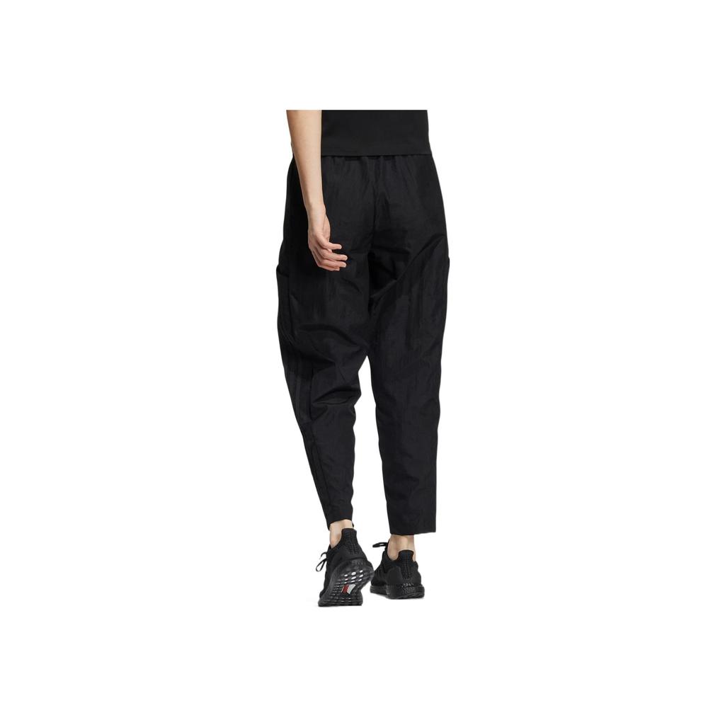 Adidas Однотонные полосатые эластичные спортивные брюки женские, черные, HM2616