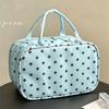 Three Layer Partition Pu Cosmetic Bag Multifunctional Toiletry Organizer Bag Travel Tote  Business