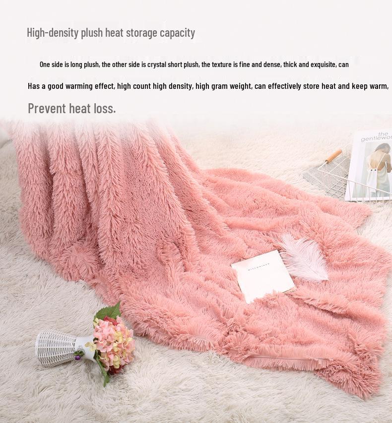 Плед из толстого флиса «Четыре сезона»: Уютный домашний и диванный плед, Идеально подходит для сна и свадеб