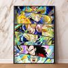 Popular Anime Poster with Seven Dragon Ball Characters, Wall Decoration for Children