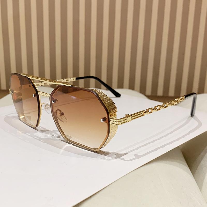 Милые квадратные дизайнерские солнцезащитные очки женские мужские металлическая оправа модные солнцезащитные очки женские мужские брендовые модные